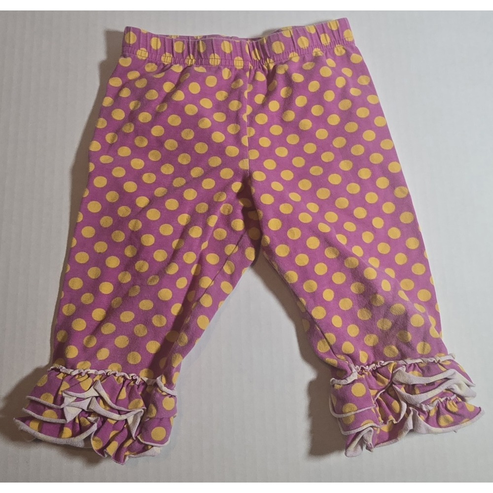 Eleanor Rose Pink‎ and Yellow Polka Dot Capri Pants